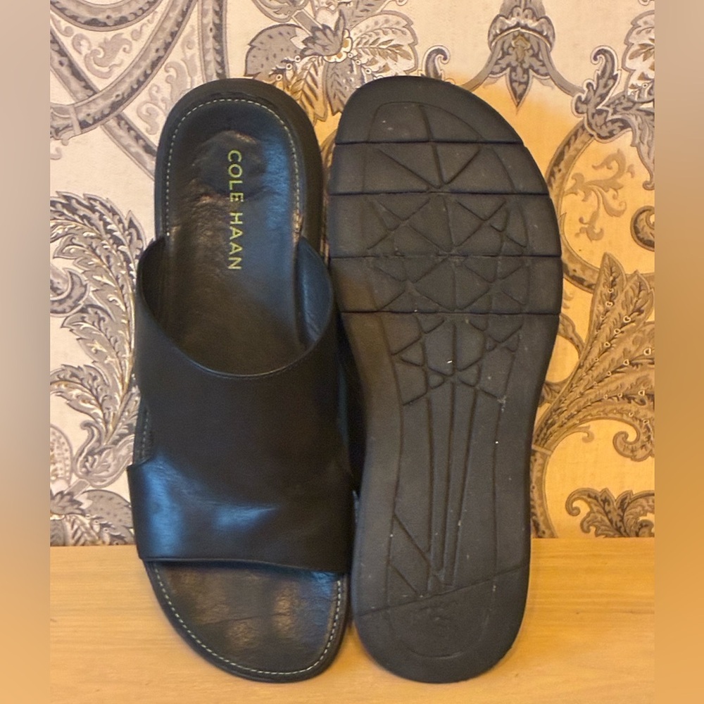 Cole Haan Men's Black Slide Sandals